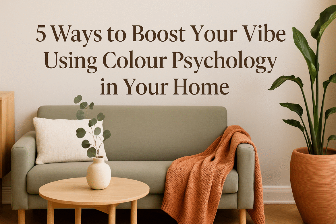 5 ways to boost your vibe using colour psychology in your home www.cleanlifeobsession.com